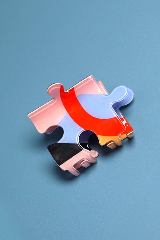 JOSSLYN by wall to wall - Venta al por mayor Horquilla para el pelo - Mujer - PINZAS PARA EL PELO DE TAMAÑO MEDIANO, MODERNAS, COLORIDAS, CON FORMA DE ROMPECABEZAS | 40H6716