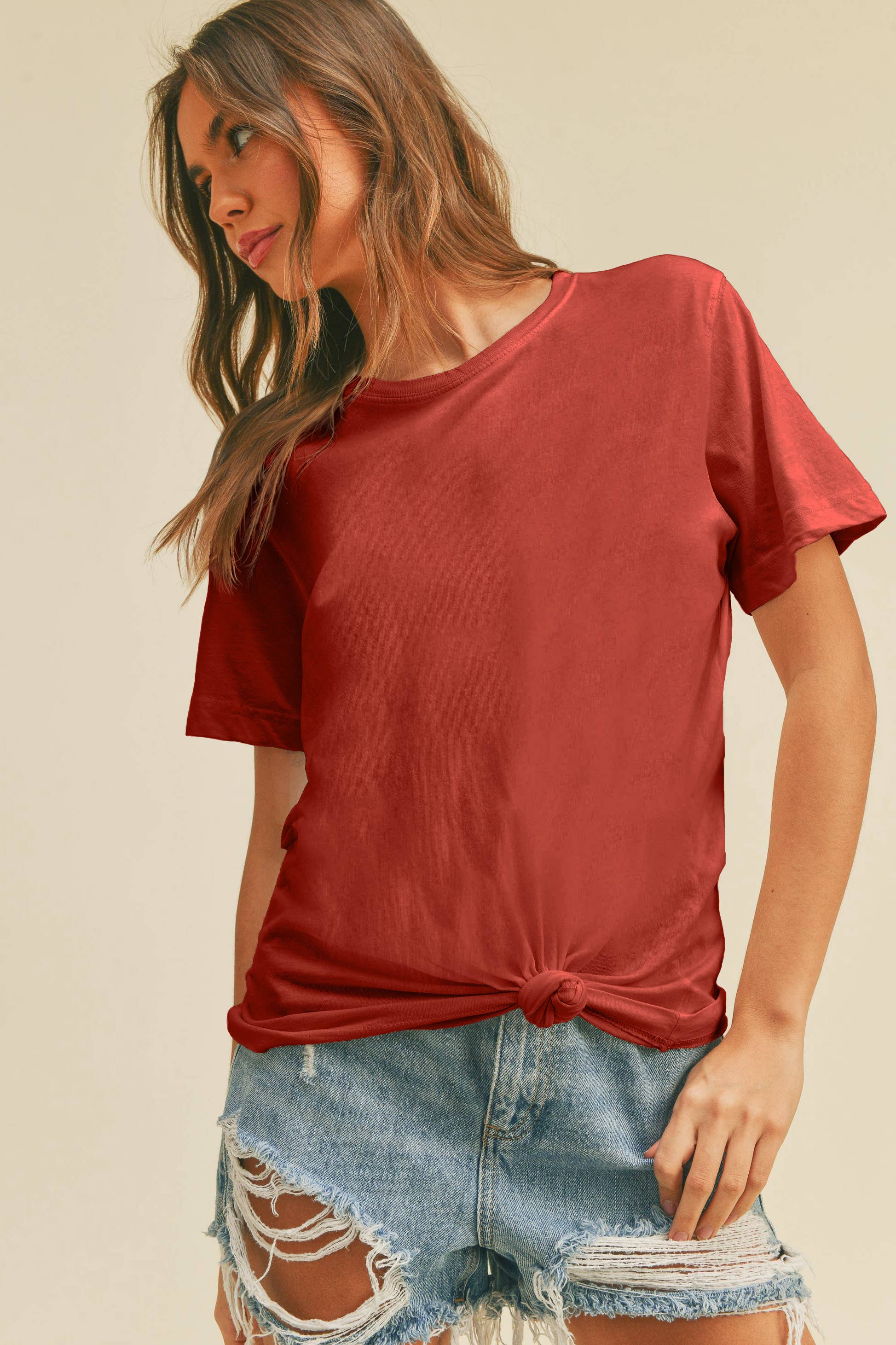 Honestee - Wholesale T-Shirt (Graphic) - Women's - Blank Classic Short Sleeve T-Shirt45