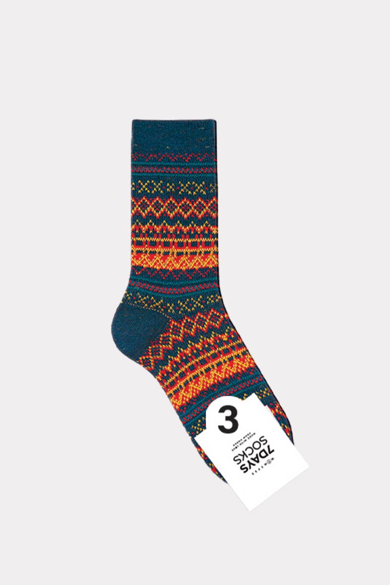 7DAYSSOCKS - Wholesale Socks - Women's - Women’s Winter Thick Knit Nordic Jacquard Cabin Crew Socks2