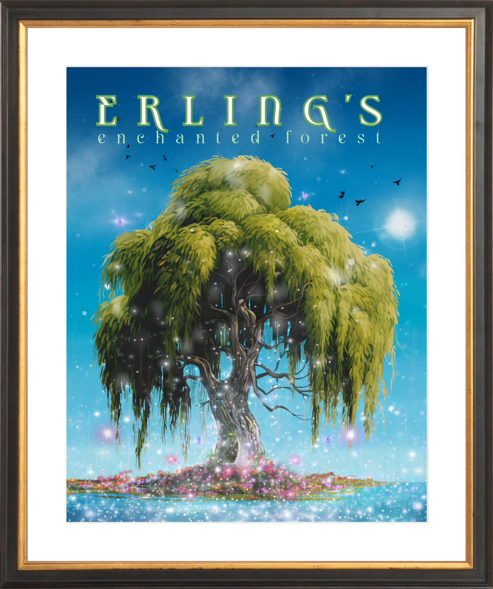 Erling's Enchanted Forest - Wholesale Wall Decor - Kids & Baby - Erling's Enchanted Forest - SPRING Framed Print6