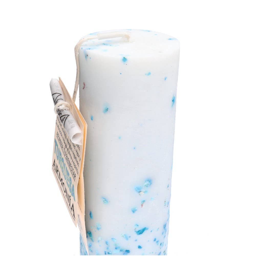 Vives de la Cortada S.L - Wholesale Novelty Candle - Handmade Candle with Turquoise - Harmony2