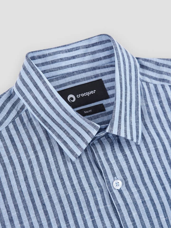 Chemise rayée à manches longues pour la vente par CROCQUER