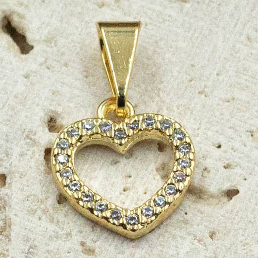 Pendentif en pierre CZ Dainty Heart pour la vente par Lacosta Jewelry Corp