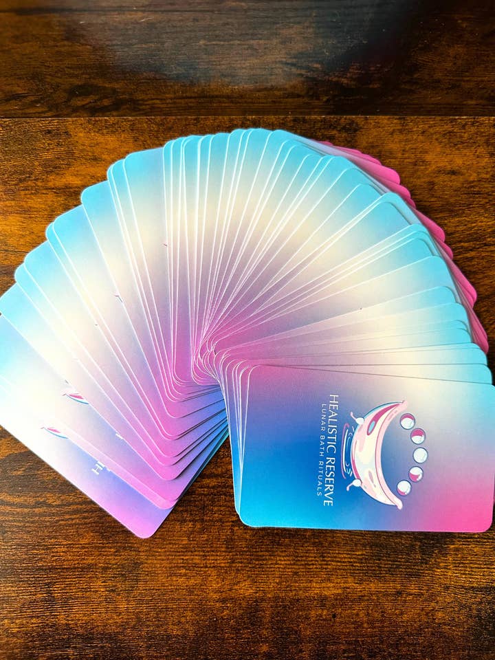 Healistiska affirmationsdäck för wholesale av Healistic Reserve, Lunar Bath Rituals