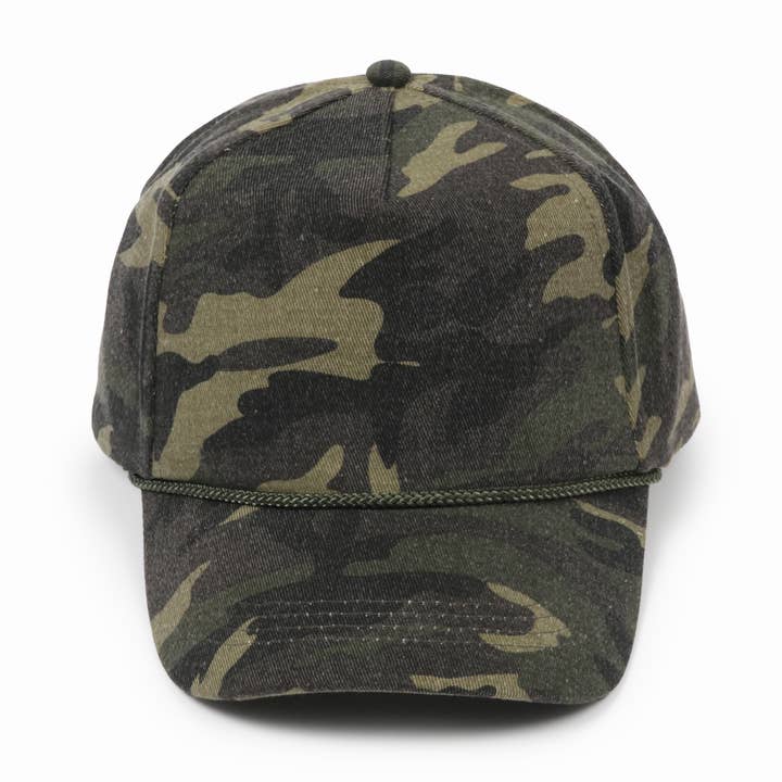 CAMO PRINT 5 Panel Blank Cap for wholesale on Faire0