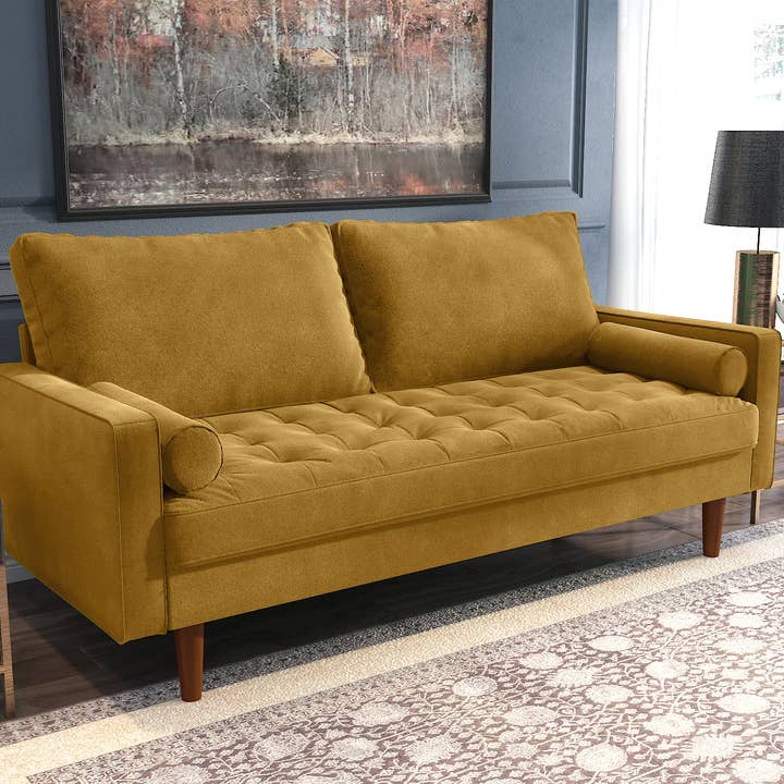 Sofa - Nomad II - Square Arm Velvet Upholstery for wholesale by Coosy Home