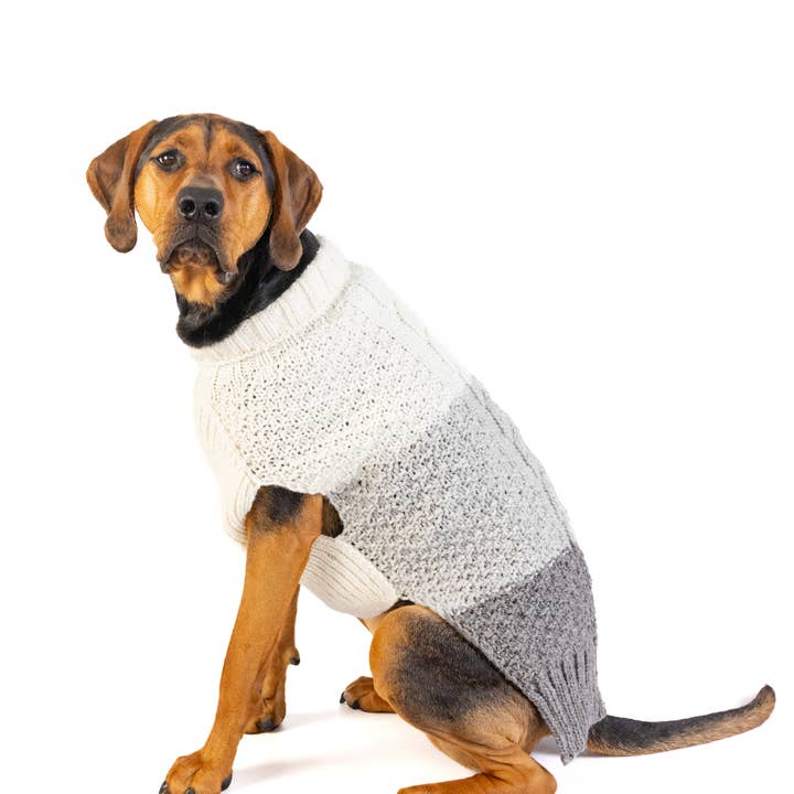 CHILLY DOG LLC - Wholesale Pet Sweater - Dog - Chilly Dog Color Block Cable Dog & Cat Sweater