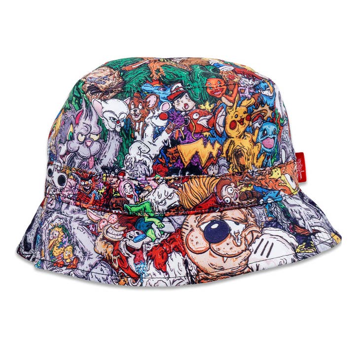 Vincent Gordon Cartoon Gumbo Reversible Bucket Hat for wholesale by Grassroots California
