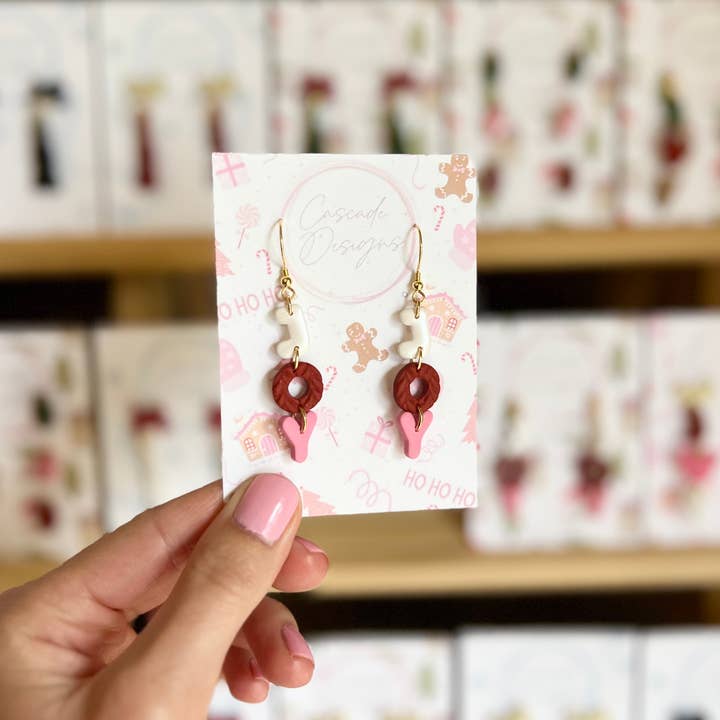 Cascade Designs - Wholesale Dangle Earrings - The Joy | Holiday Clay Earrings1