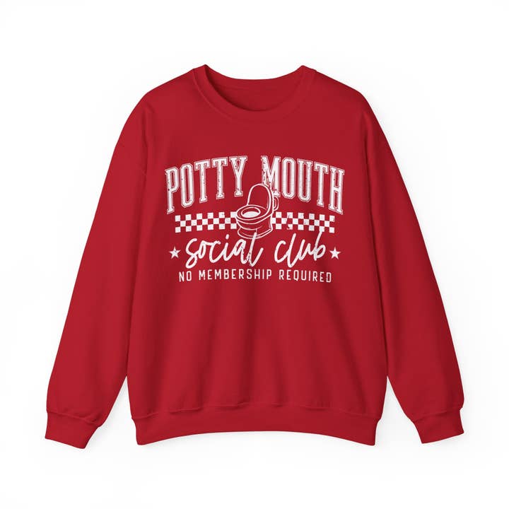 Potty Mouth Social Club Sweater voor wholesale door Apparel Crush