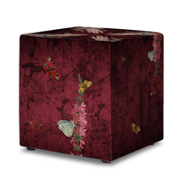 Pouf la Mano Poderosa i velour for engroshandel hos Voglio Bene