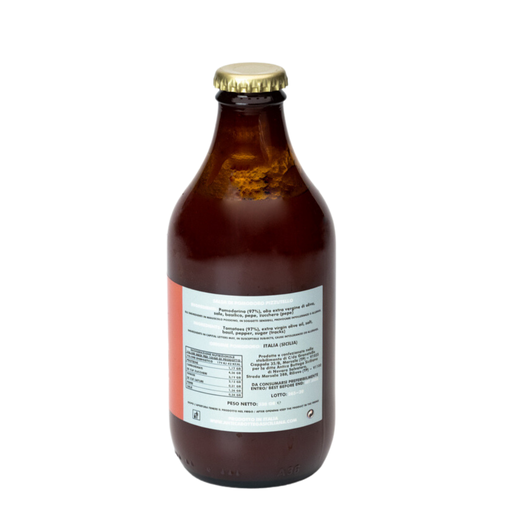 Antica Bottega Siciliana - Wholesale Pasta Sauce - Pizzutello tomato sauce 100% Sicilian - 330cl1