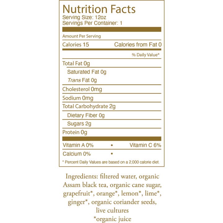 BKE Kombucha - Wholesale Kombucha - Citrus, Coriander, & Ginger Kombucha- Case of 121