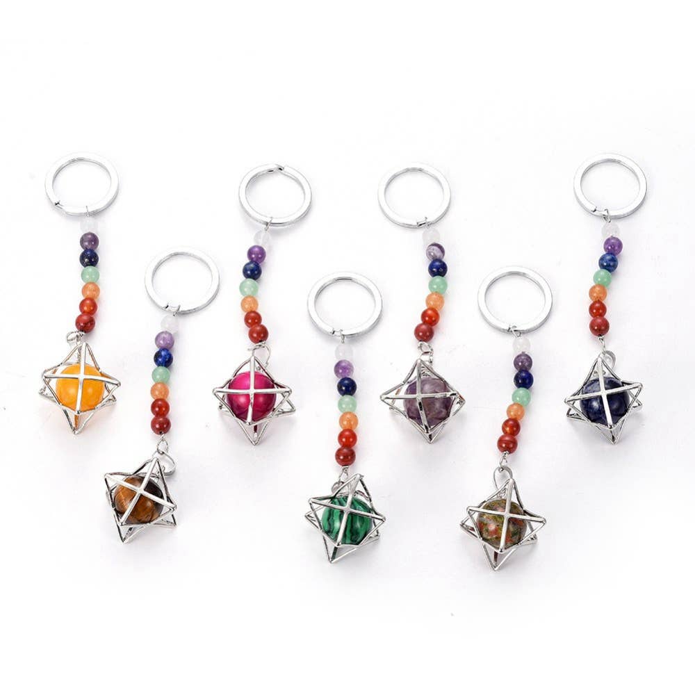 VIE – wholesale Keychain – Unisex – Mixed Gemstone Keychain11