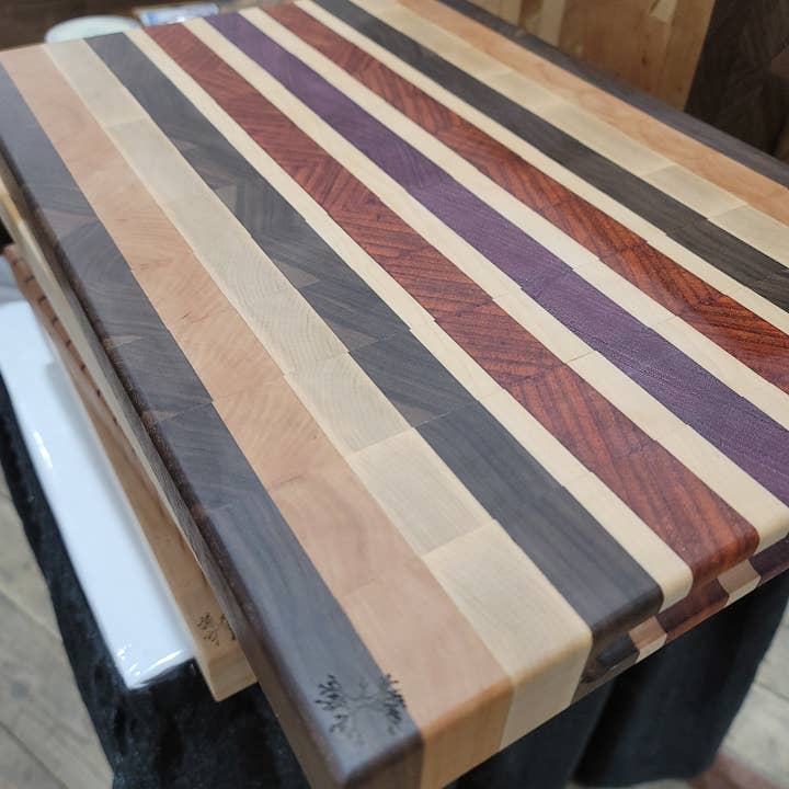 Roots to Branches Inc. - Wholesale Cutting board - Maple, Cherry, Walnut, Paduk and Purpleheart End Grain Cutti1
