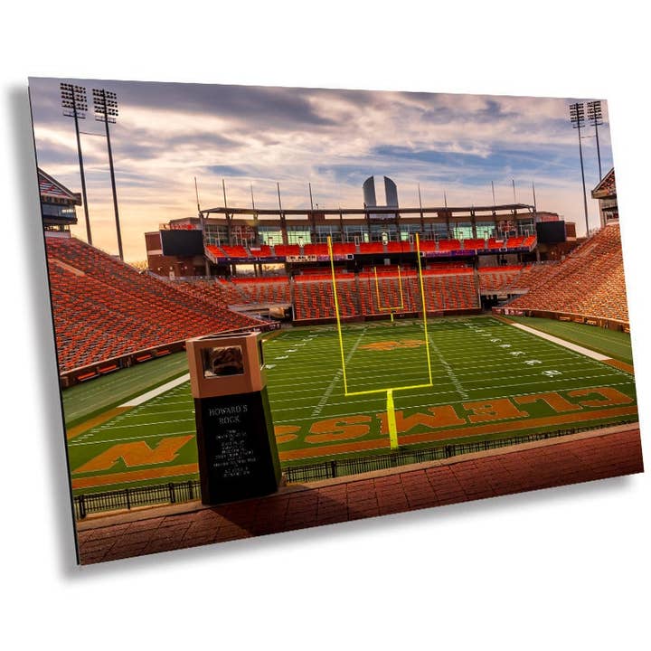 Clemson Memorial Stadium Wall Art - Premium Clemson Tigers Football Canvas Print for wholesale by Images By Cheri