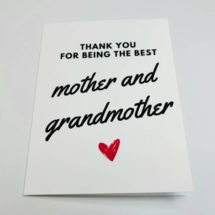 Mother's Day Card - Best Mother and Grandmother for wholesale by Woohoo! Stationery