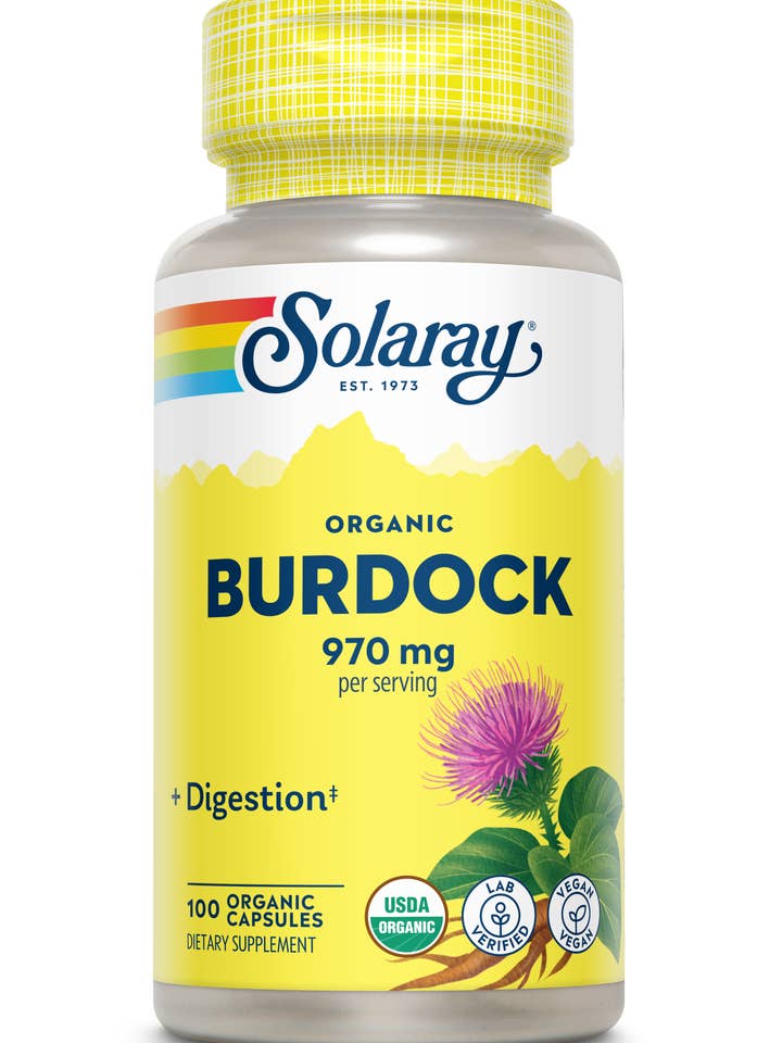 Organic Burdock Root 970mg for wholesale by Solaray