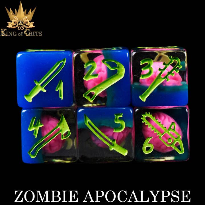 DNDDICE.COM - Wholesale Dice - Zombie Apocalypse - 11 Dice Set4