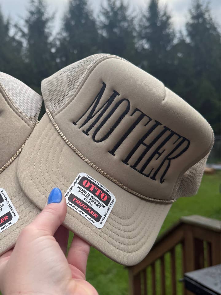 MOTHER Trucker Hat – Embroidered Foam Front Snapback | Multiple Colors for wholesale by Moonshine & Co.