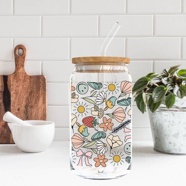 Amelia & Co - Wholesale Drinking Glass/Cup - Groovy Glass Can Cup, Libby Glass 3