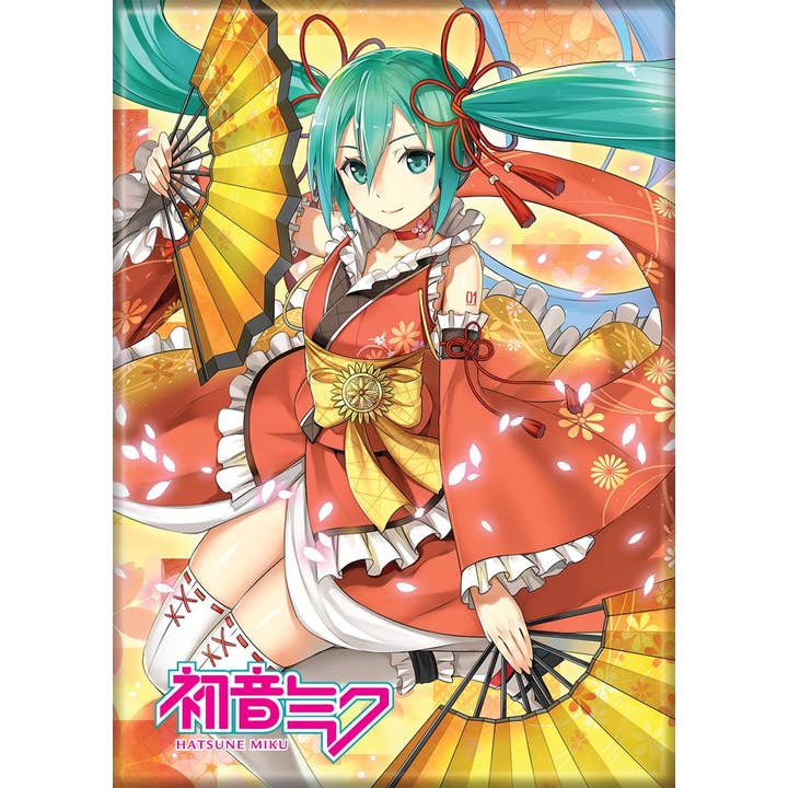 Hatsune Miku Fans Magnets 2.5" X 3.5" for wholesale by Ata-Boy