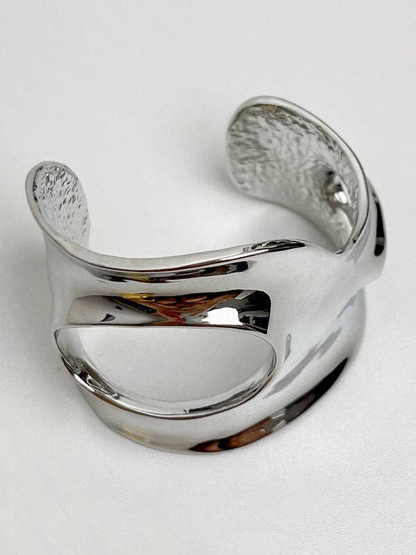 Sheer Trend – Engroshandel Manchetarmbånd – Geometrisk hul ringent armbånd tilbehør3