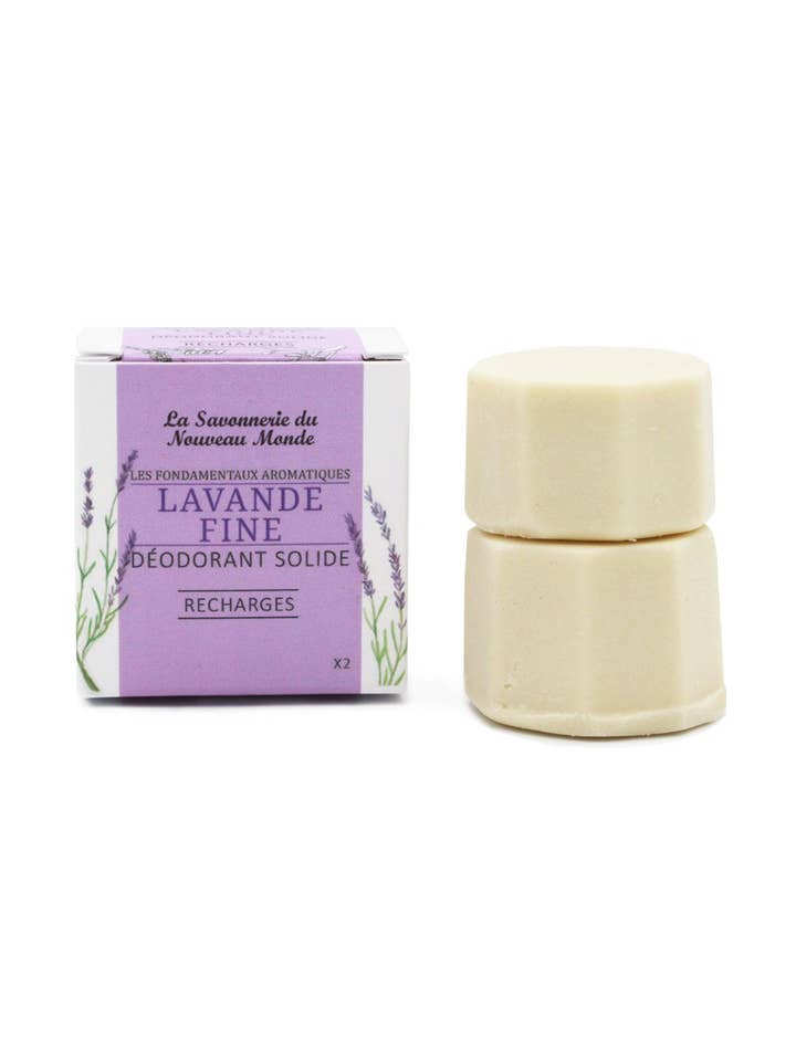 FINE LAVENDER | Deodorant - Refill 30 ml x 2 for wholesale by La Savonnerie du Nouveau Monde