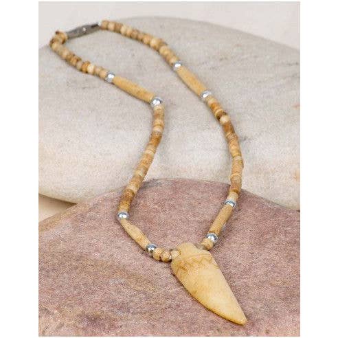 Beige Bone Necklace for wholesale on Faire