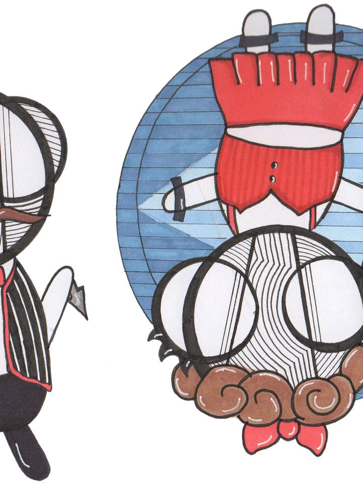 Cirkus Knife Kaste Kunsttryk for engroshandel hos Harth Creations