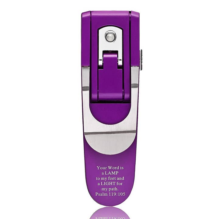 Book Light Purple Your Word is a Lamp Ps. 119:105 for wholesale by Christian Art Gifts