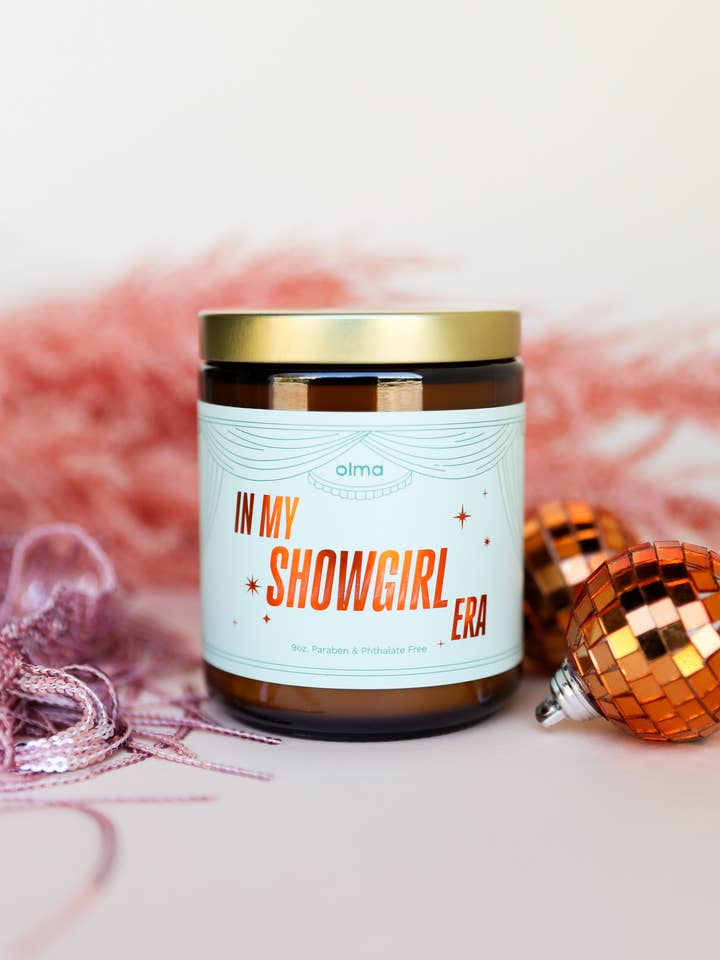 In My Showgirl Era - Music Lover Candles - Amber for wholesale by JaxKelly Candles