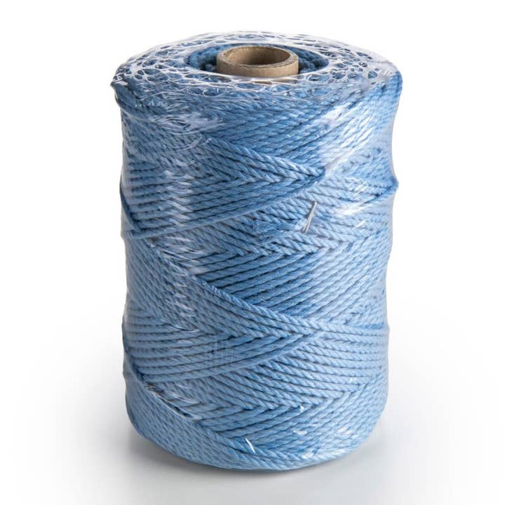 MB Cordas - Wholesale Twine - 3MM 3 Strand Twisted 200m Cotton Cord LIGHT BLUE