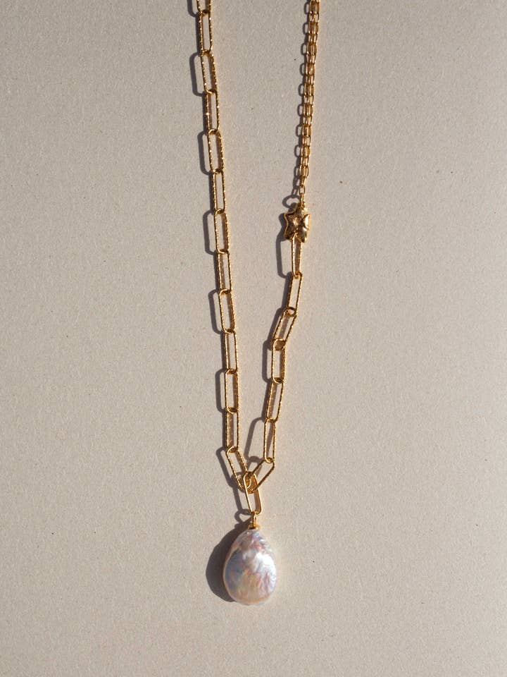 SAMSA Golden Pearl Necklace für den Großhandel von TYLA LATO