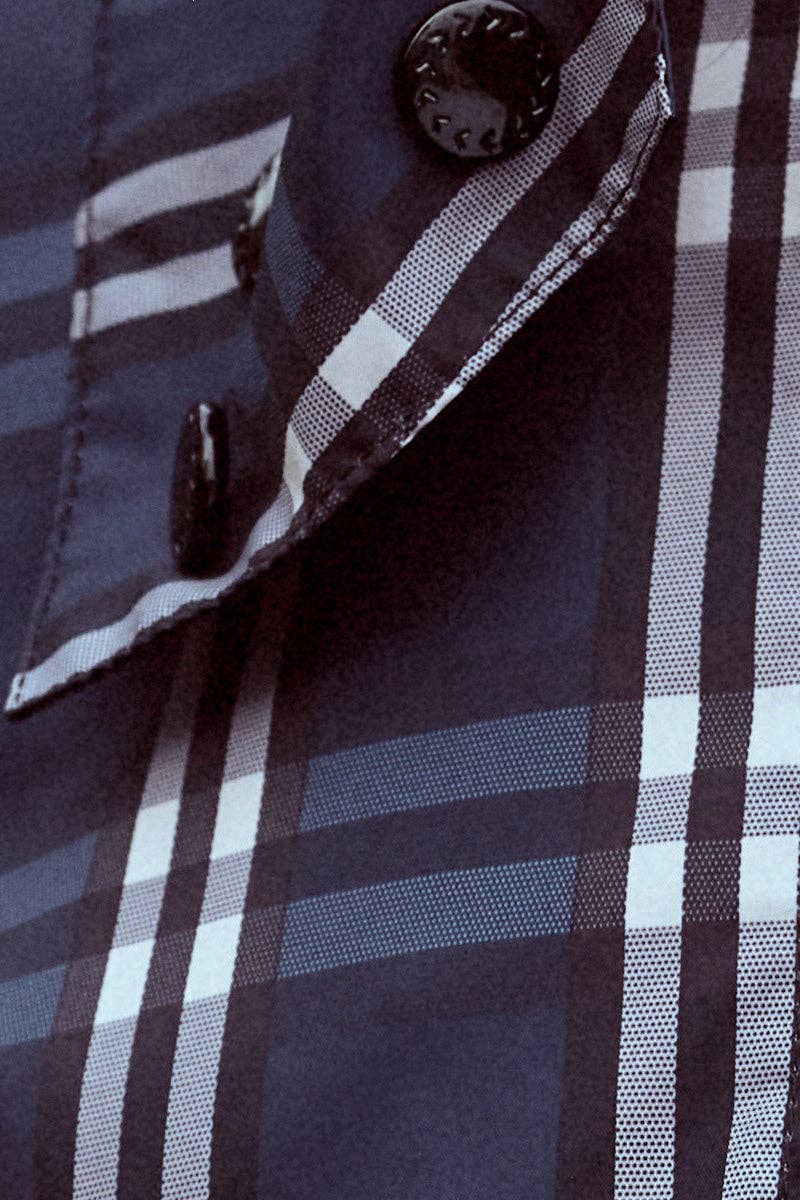 PAQME - Venta al por mayor Impermeable - Mujer - Gabardina reciclada para mujer con diseño de cuadros5