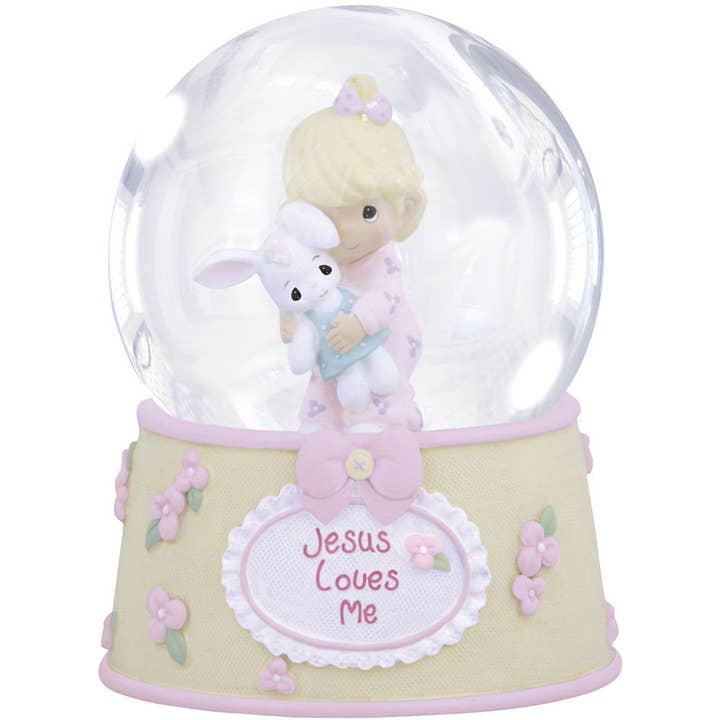 Precious Moments - Wholesale Snow Globe - Precious Moments Girl With Bunny Waterball1