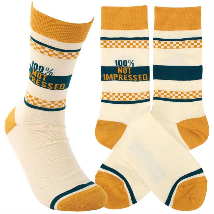 Not Impressed Socks for wholesale by Questionables