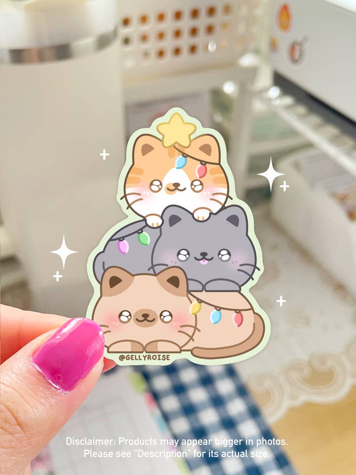 Catmas Waterproof Sticker for wholesale by Gelly Roise