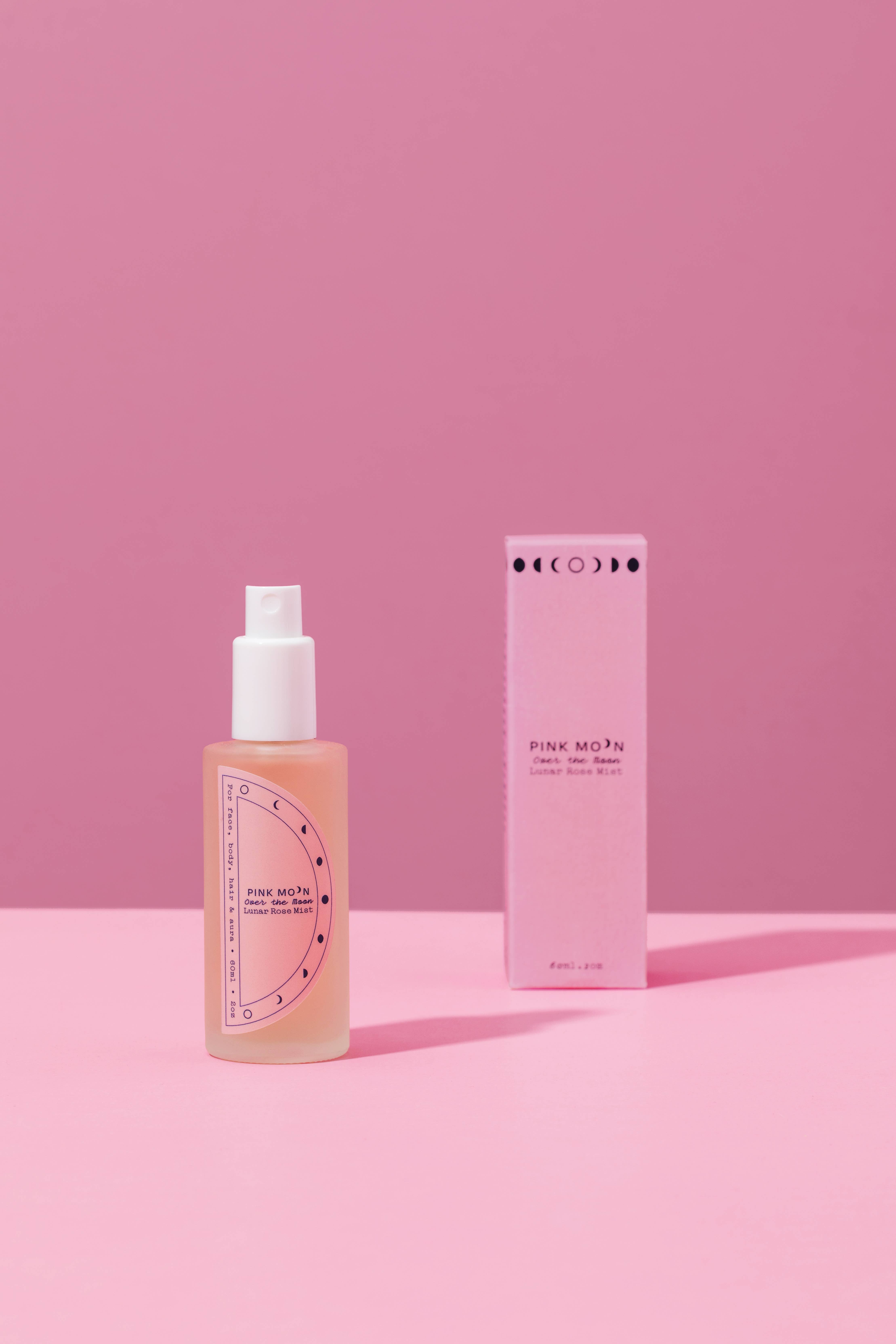 Pink Moon - Wholesale Face & Body Mist/Water - Over the Moon Lunar Rose Mist - Rose Quartz Crystal Infusion