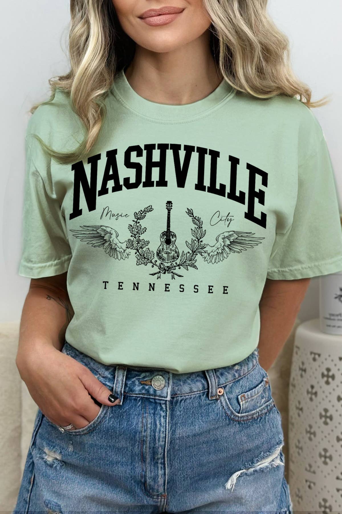 BouTeeQue Closet - Vente T-shirt sérigraphié – femme - BTJL5157 À NASHVILLE5
