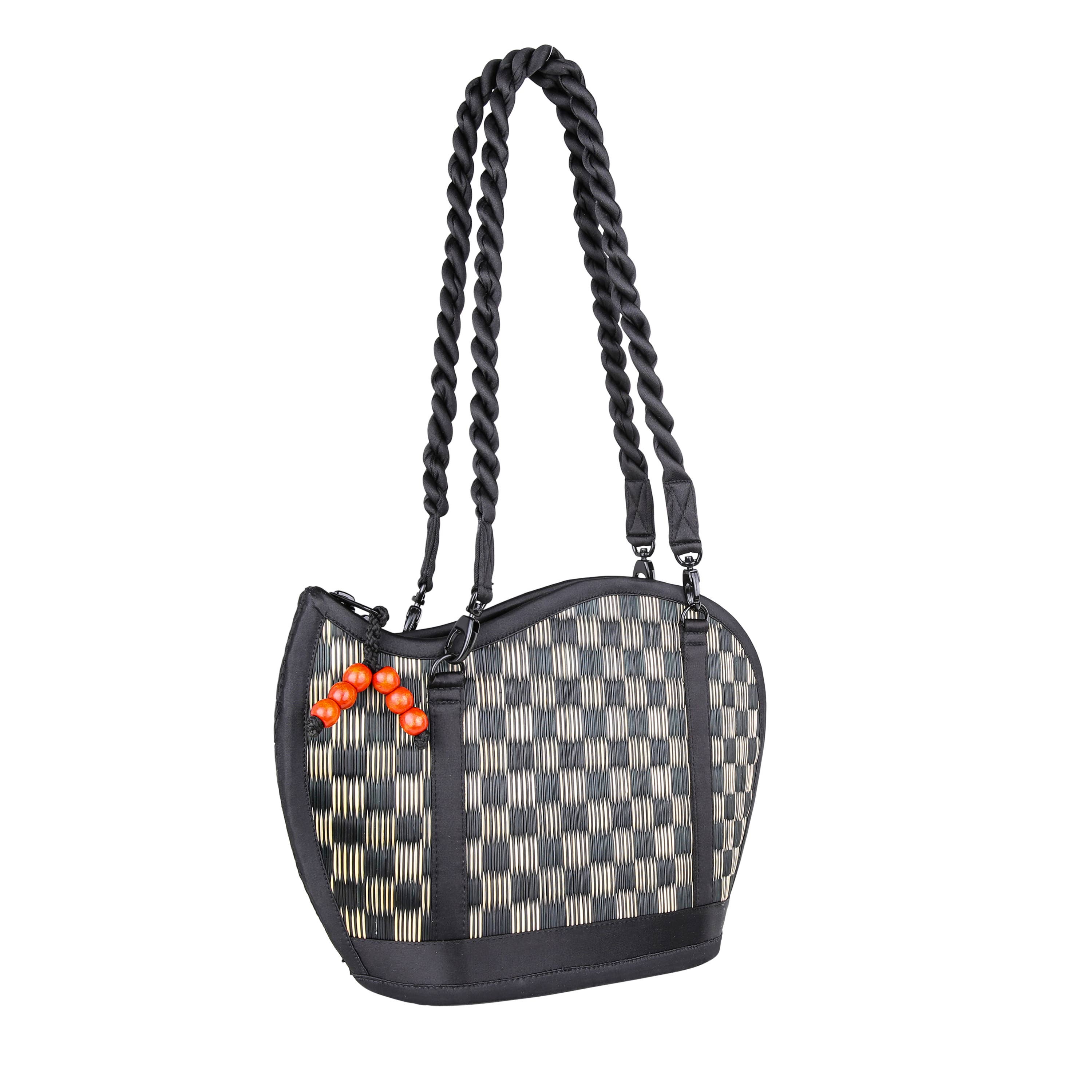 Baskets of Cambodia - Wholesale Crossbody Bag - Women's - Award-Winning Medium Size Asymmetrical Kiri Wave Purse12