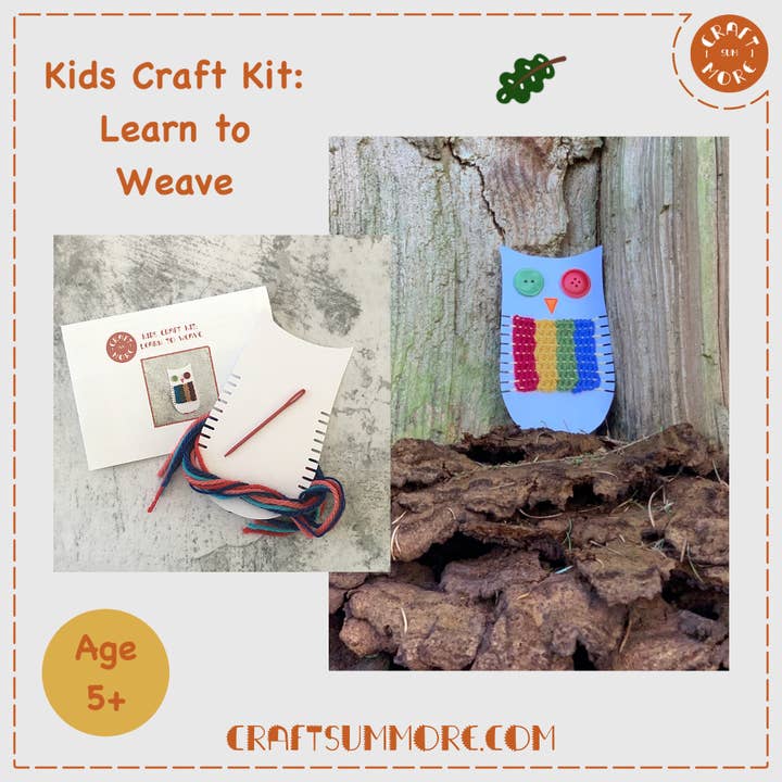 Kit artigianale per bambini - Impara a tessere un gufo per la vendita all'ingrosso da parte di Craft sum More