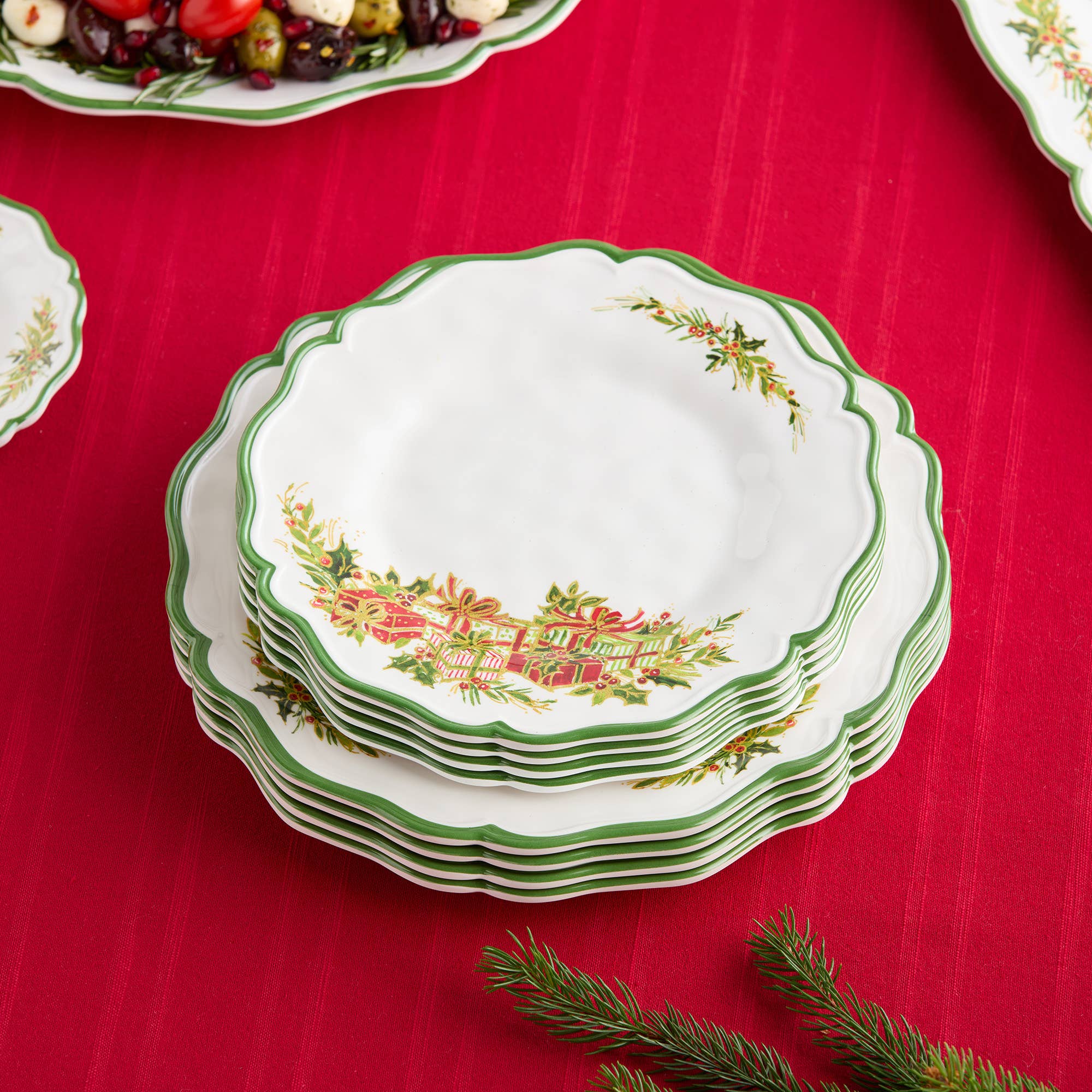 Certified International - Wholesale Dinner Plate - Holly Tree Dinner Plate 11in4