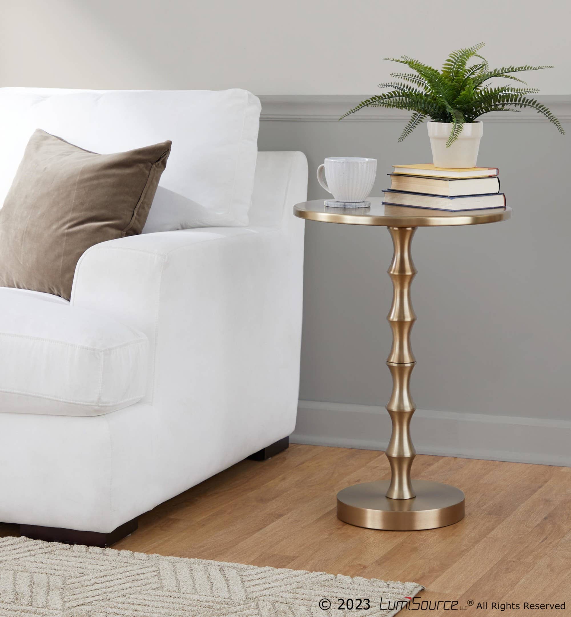 LumiSource and Grandview Gallery - Wholesale Side Table - Bora 26.75" Metal Accent Table11