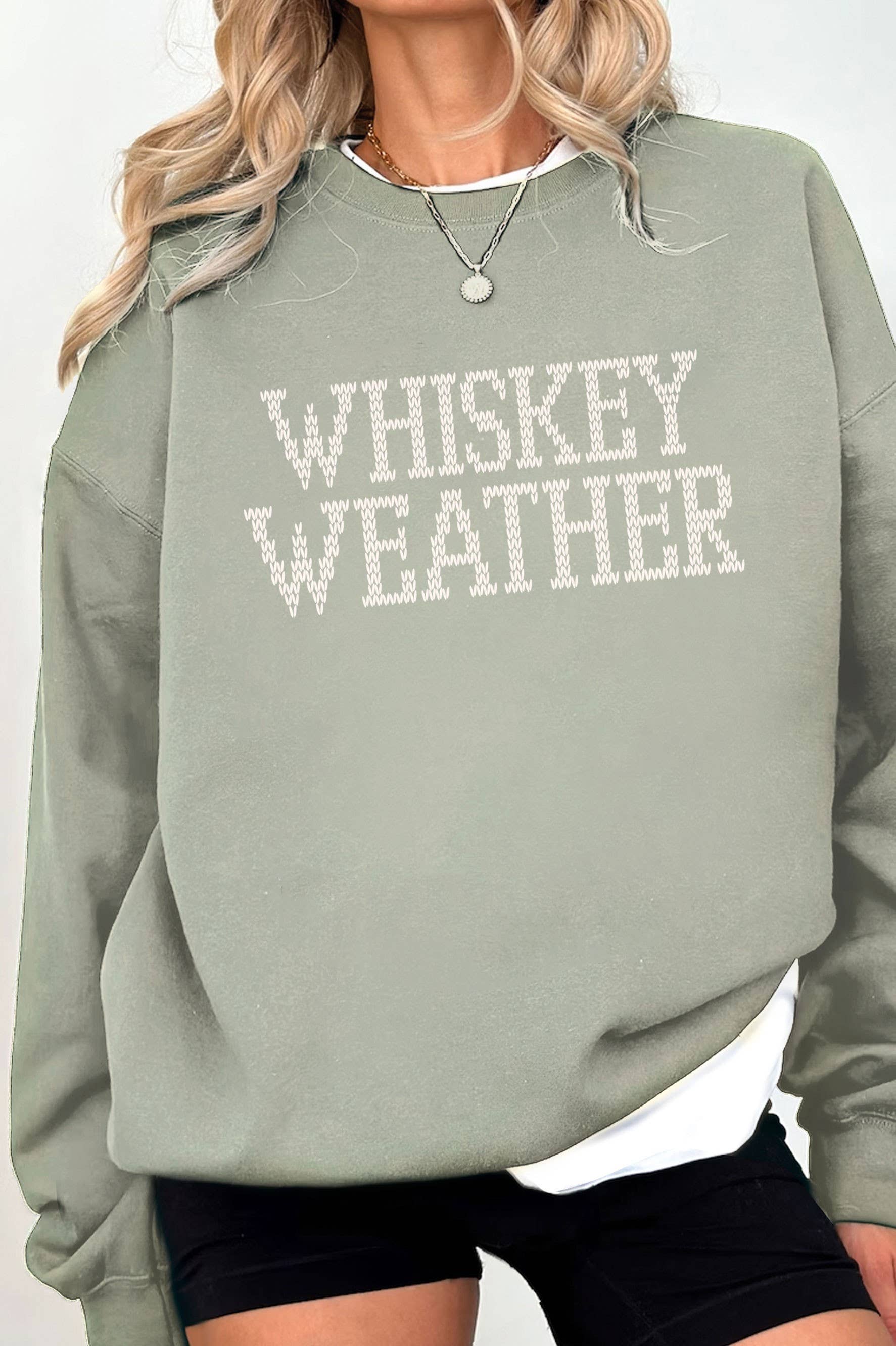 Rustee Clothing - Vente Sweat-shirt à imprimés – femme - SWEAT-SHIRTS BROSSÉS À MOTIF WHISKEY WEATHER 6