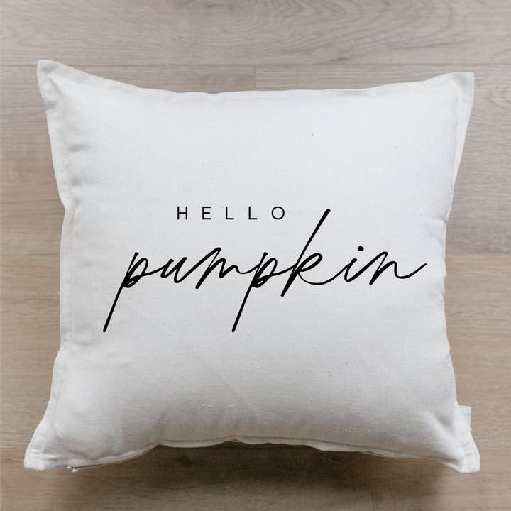 Hello Pumpkin Pillow for wholesale by DWELL Home Shoppe