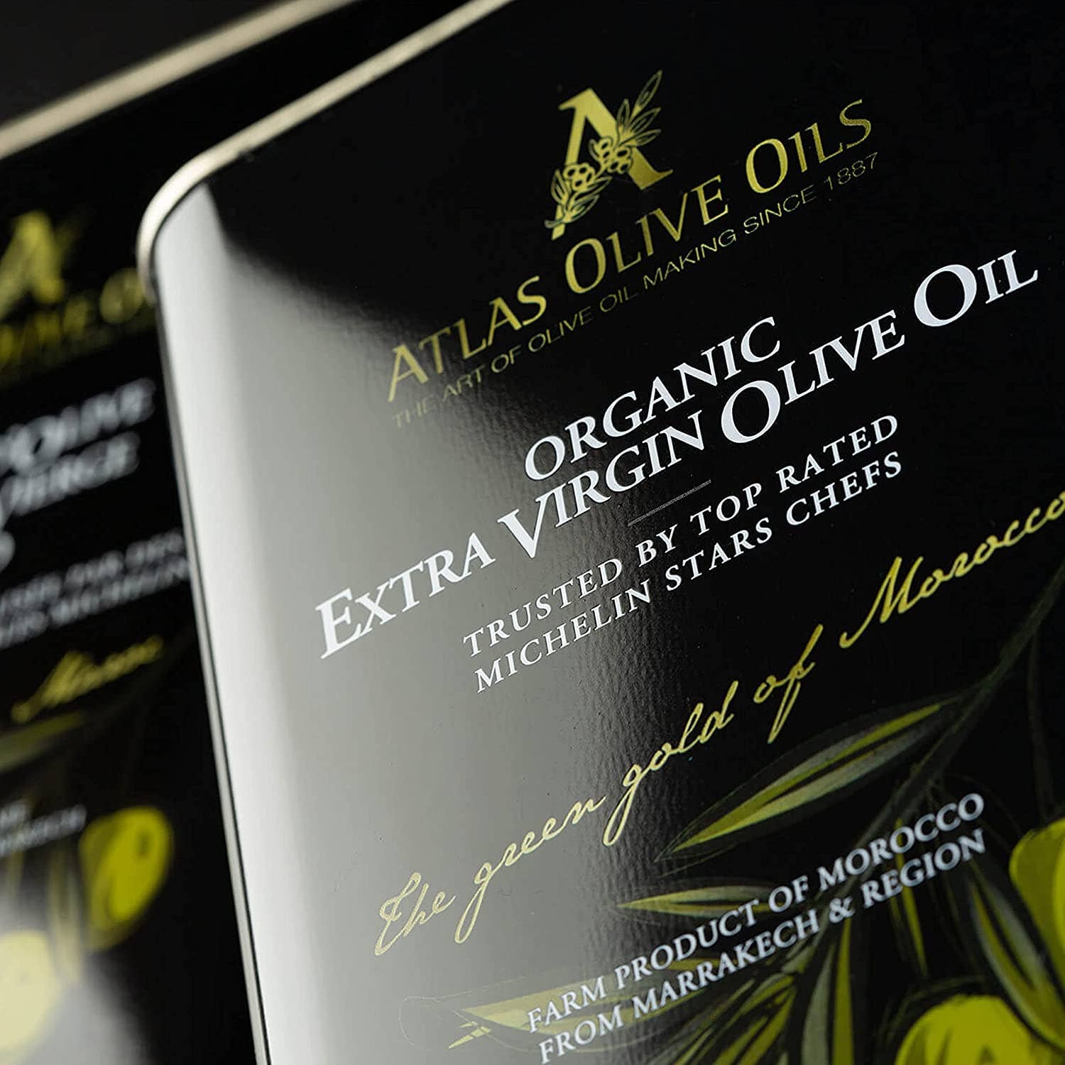 ATLAS OLIVE OILS - Wholesale Olive Oil - Atlas Organic Extra Virgin Olive Oil Metal Tin of 5L5