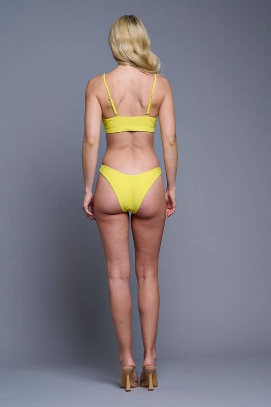 Yira - Wholesale One Piece Swimsuit - Women's - Golden Hour Cutout Bikini Set7