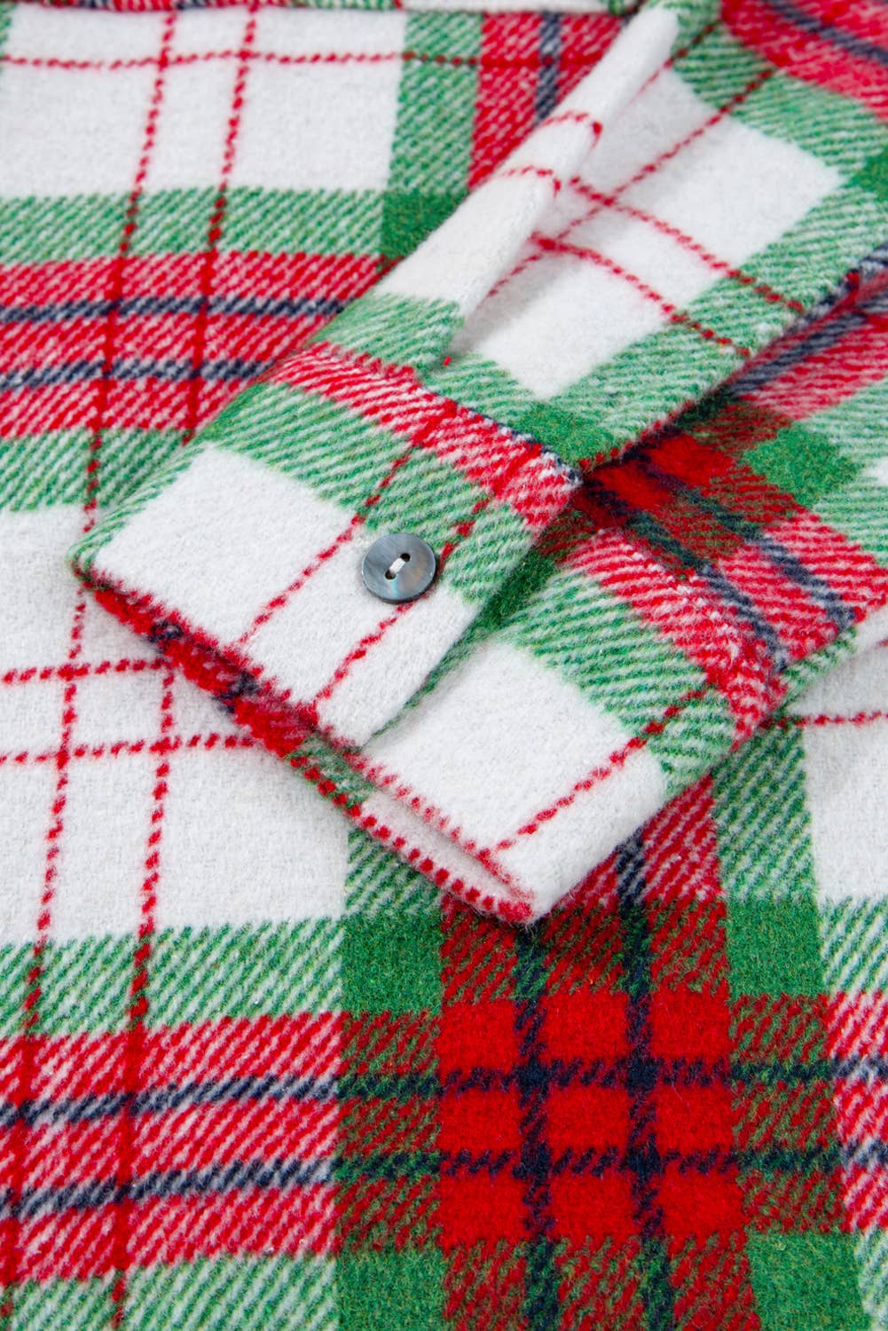 Babs + Birdie – wholesale Shirt Jacket/Shacket - Women’s – Rudolph | Christmas Plaid Casual Flannel Shacket5