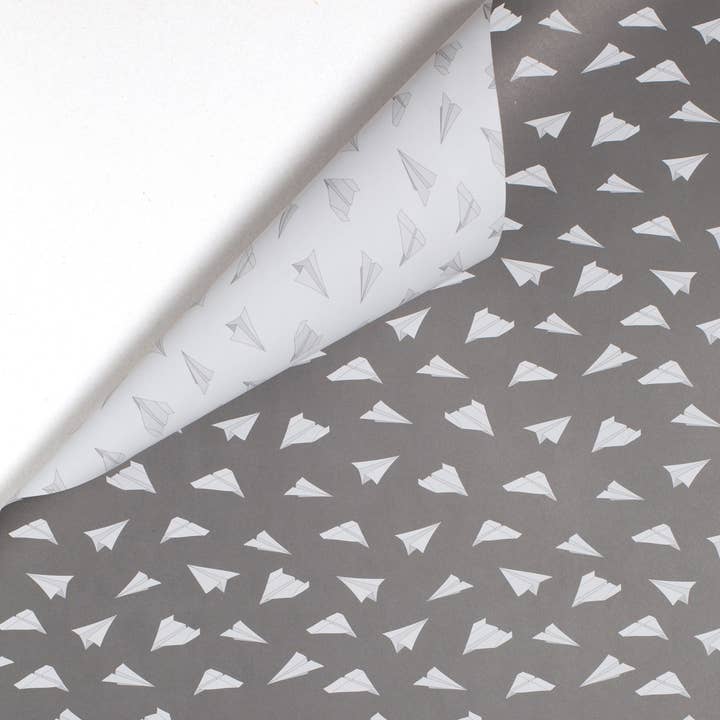 My Pretty Circus – papel de embrulho por atacado – Papel de embrulho aviador cinzento, papel reciclado de dupla face